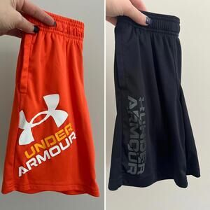 Under Armour Boys Youth XS Shorts Bundle, Set of 2 Athletic Shorts